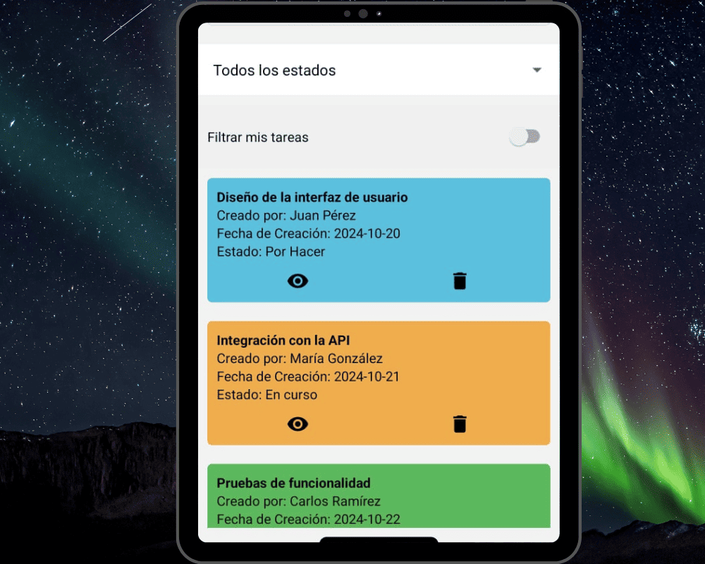 Clon de Jira para Gestión de Proyectos - Vista previa del proyecto